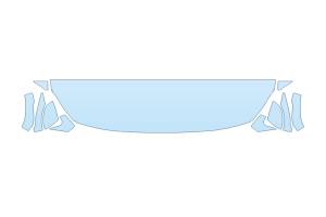 2027 BMW 2 SERIES GRAN COUPE M235 XDRIVE HOOD FENDERS MIRRORS 18 INCH STRAIGHT (WRAPPED EDGES)