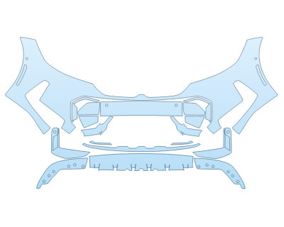 2026 BMW 330I XDRIVE M SPORT BUMPER W SENSORS