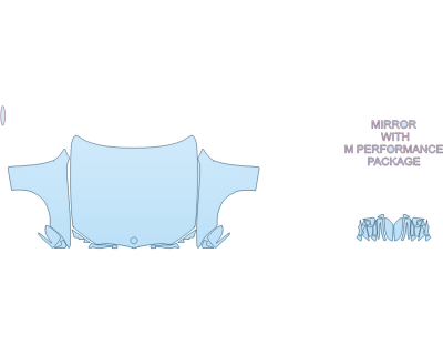 2026 BMW 330I XDRIVE M SPORT HOOD FENDERS MIRRORS FULL (WRAPPED EDGES)