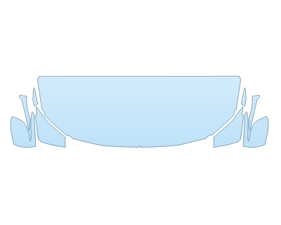 2026 BMW 4 SERIES 430I CONVERTIBLE HOOD FENDERS MIRRORS 24 INCH STRAIGHT (WRAPPED EDGES)