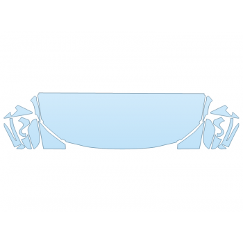 2026 BMW 4 SERIES 430I GRAN COUPE HOOD FENDERS MIRRORS 24 INCH STRAIGHT (WRAPPED EDGES)