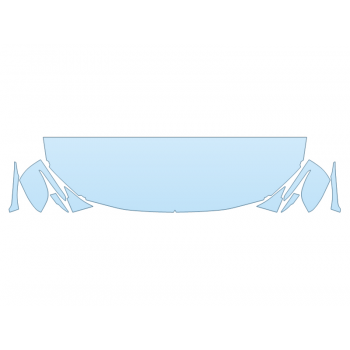 2026 BMW 4 SERIES 440I CONVERTIBLE HOOD FENDERS MIRRORS 18 INCH STRAIGHT (WRAPPED EDGES)