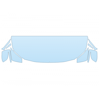 2026 BMW 4 SERIES M440I CONVERTIBLE HOOD FENDERS MIRRORS 24 INCH STRAIGHT (WRAPPED EDGES)