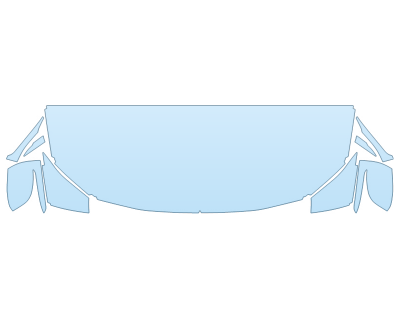 2026 BMW 4 SERIES M440I XDRIVE CONVERTIBLE HOOD FENDERS MIRRORS 24 INCH STRAIGHT (WRAPPED EDGES)