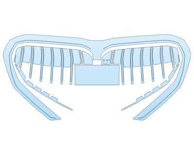 2026 BMW 530I XDRIVE GRILL W/ICONIC GLOW