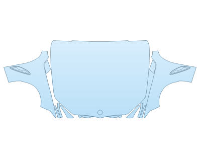 2026 BMW 840 COUPE I HOOD FENDERS MIRRORS FULL (WRAPPED EDGES)