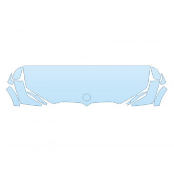 2026 BMW ALPINA XB7 BASE HOOD FENDERS MIRRORS 24 INCH STRAIGHT (WRAPPED EDGES)