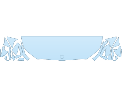 2026 BMW I5 M60 HOOD FENDERS MIRRORS 24 INCH STRAIGHT (WRAPPED EDGES)