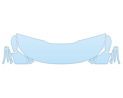 2026 BMW M2 COUPE HOOD FENDERS MIRRORS 24 INCH (WRAPPED EDGES)