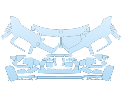 2026 BMW M2 COUPE M PERFORMANCE BUMPER W SENSORS 3 PIECE