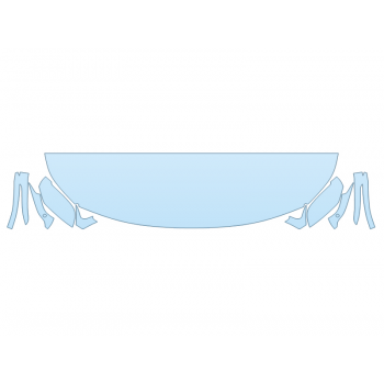 2026 BMW M240I XDRIVE HOOD FENDERS MIRRORS 18 INCH STRAIGHT (WRAPPED EDGES)