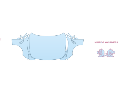2026 BMW M3 COMPETITION HOOD FENDERS MIRRORS FULL (WRAPPED EDGES)