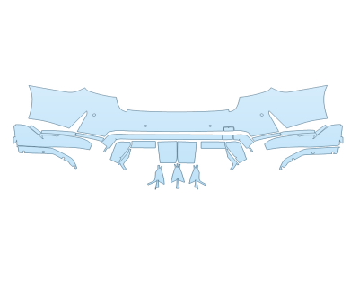 2026 BMW M3 CS REAR BUMPER W SENSORS
