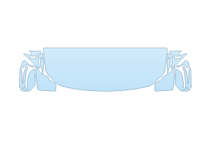 2027 BMW M3 CS HOOD FENDERS MIRRORS 24 INCH STRAIGHT (WRAPPED EDGES)