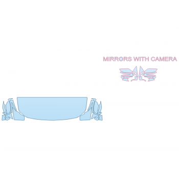 2026 BMW M4 COMPETITION CONVERTIBLE HOOD FENDERS MIRRORS 24 INCH STRAIGHT (WRAPPED EDGES)