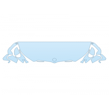 2026 BMW X1 M SPORT HOOD FENDERS MIRRORS 24 INCH STRAIGHT (WRAPPED EDGES)