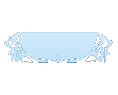 2026 BMW X1 XDRIVE28I HOOD FENDERS MIRRORS 24 INCH STRAIGHT (WRAPPED EDGES)