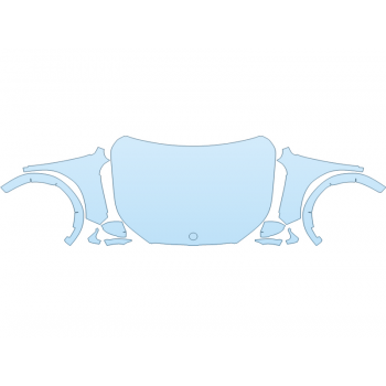 2026 BMW X2 M35I HOOD FENDERS MIRRORS FULL (WRAPPED EDGES)