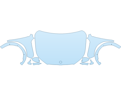 2026 BMW X2 M35I HOOD FENDERS MIRRORS FULL (WRAPPED EDGES)