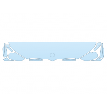 2026 BMW X3 M50 HOOD FENDERS MIRRORS 18 INCH STRAIGHT (WRAPPED EDGES)