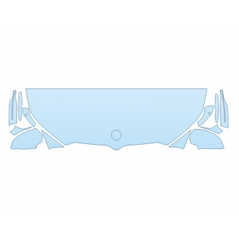 2026 BMW X3 M50 HOOD FENDERS MIRRORS 24 INCH STRAIGHT (WRAPPED EDGES)