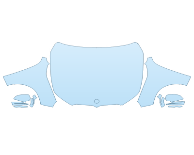 2026 BMW X3 M50 HOOD FENDERS MIRRORS FULL (WRAPPED EDGES)