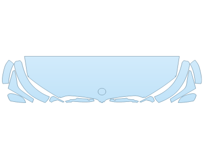 2026 BMW X5 M60I HOOD FENDERS MIRRORS 24 INCH STRAIGHT (WRAPPED EDGES)