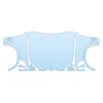 2026 BMW X5 M60I HOOD FENDERS MIRRORS FULL (WRAPPED EDGES) SEAMED KIT