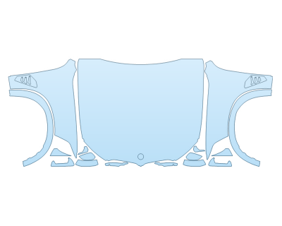 2026 BMW X5 M60I HOOD FENDERS MIRRORS FULL (WRAPPED EDGES) SEAMED KIT