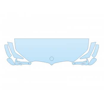 2026 BMW X5 SDRIVE 40I HOOD FENDERS MIRRORS 24 INCH STRAIGHT (WRAPPED EDGES)