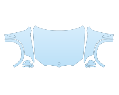 2026 BMW X5 SDRIVE 40I HOOD FENDERS MIRRORS FULL FENDER FLARES (WRAPPED EDGES)