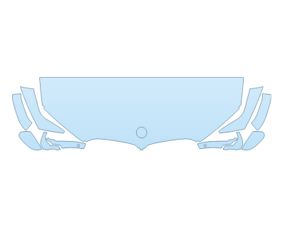 2026 BMW X5 XDRIVE 40I HOOD FENDERS MIRRORS 24 INCH STRAIGHT (WRAPPED EDGES)