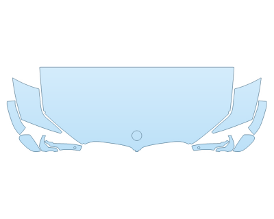 2026 BMW X5 XDRIVE 40I HOOD FENDERS MIRRORS 30 INCH STRAIGHT (WRAPPED EDGES)