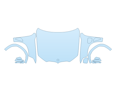 2026 BMW X5 XDRIVE 50E HOOD FENDERS MIRRORS FULL FENDER FLARES (WRAPPED EDGES)