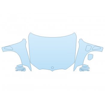 2026 BMW X5 XDRIVE 50E HOOD FENDERS MIRRORS FULL (WRAPPED EDGES)