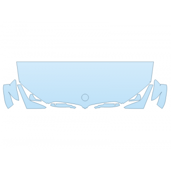 2026 BMW X5 M COMPETITION HOOD FENDERS MIRRORS 24 INCH STRAIGHT (WRAPPED EDGES)