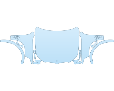 2026 BMW X5 M COMPETITION HOOD FENDERS MIRRORS FULL (WRAPPED EDGES)