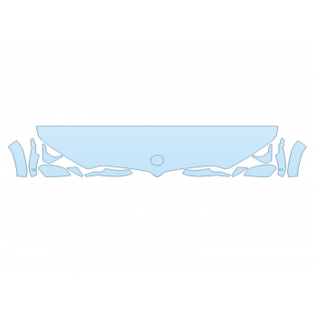 2026 BMW X6 XDRIVE 40I HOOD FENDERS MIRRORS 18 INCH STRAIGHT (WRAPPED EDGES)