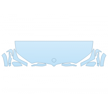 2026 BMW X6 XDRIVE 40I HOOD FENDERS MIRRORS 24 INCH STRAIGHT (WRAPPED EDGES)