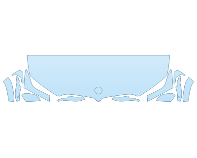 2026 BMW X6 XDRIVE 40I HOOD FENDERS MIRRORS 24 INCH STRAIGHT (WRAPPED EDGES)