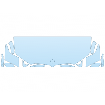 2026 BMW X6 XDRIVE 40I HOOD FENDERS MIRRORS 30 INCH STRAIGHT (WRAPPED EDGES)