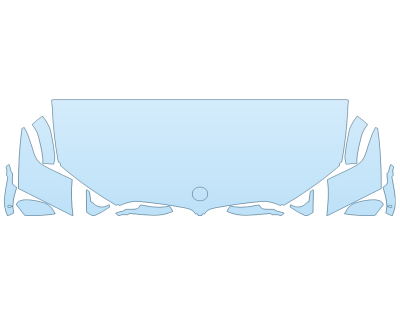 2026 BMW X6 XDRIVE 40I HOOD FENDERS MIRRORS 30 INCH STRAIGHT (WRAPPED EDGES)