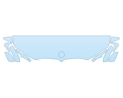 2026 BMW X7 40I HOOD FENDERS MIRRORS 18 INCH STRAIGHT (WRAPPED EDGES)