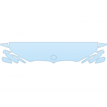 2026 BMW X7 M60I HOOD FENDERS MIRRORS 18 INCH STRAIGHT (WRAPPED EDGES)