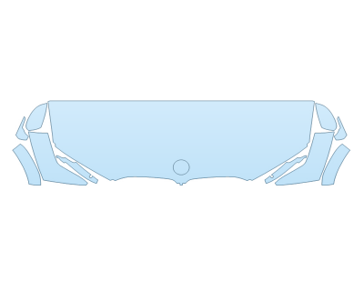 2026 BMW X7 M60I HOOD FENDERS MIRRORS 24 INCH STRAIGHT (WRAPPED EDGES)