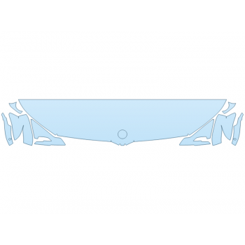 2026 BMW XM BASE HOOD FENDERS MIRRORS 18 INCH STRAIGHT (WRAPPED EDGES)