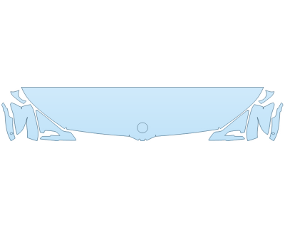 2026 BMW XM BASE HOOD FENDERS MIRRORS 18 INCH STRAIGHT (WRAPPED EDGES)