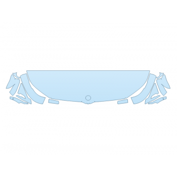 2026 BMW XM BASE HOOD FENDERS MIRRORS 24 INCH STRAIGHT (WRAPPED EDGES)