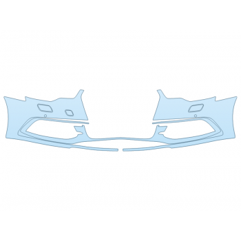 2015 AUDI S6 BASE BUMPER WITH WASHERS AND SENSORS