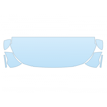 2024 NISSAN SENTRA S HOOD FENDERS MIRRORS 30 INCH STRAIGHT (WRAPPED EDGES)